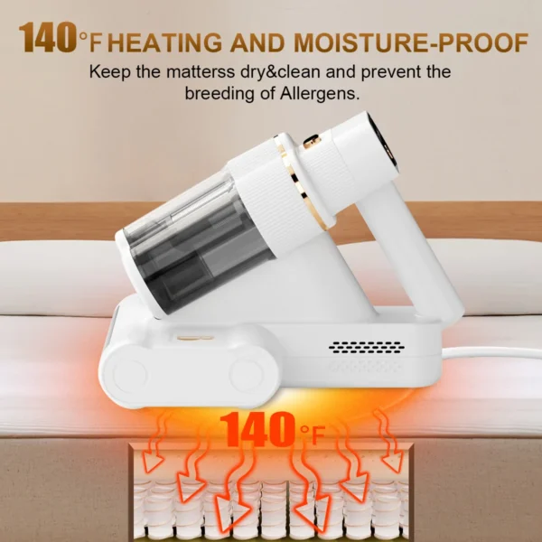 Boreas Mattress Vacuum Cleaner with 6Kpa Suction Double Brushrolls AP005 - Image 8