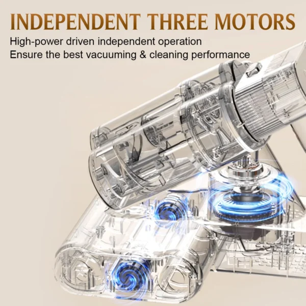Boreas Mattress Vacuum Cleaner with 6Kpa Suction Double Brushrolls AP005 - Image 9