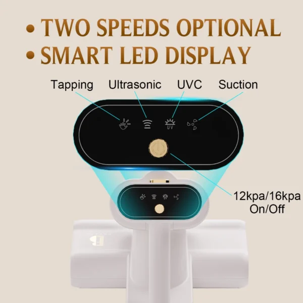 Boreas Mattress Vacuum Cleaner with 6Kpa Suction Double Brushrolls AP005 - Image 10